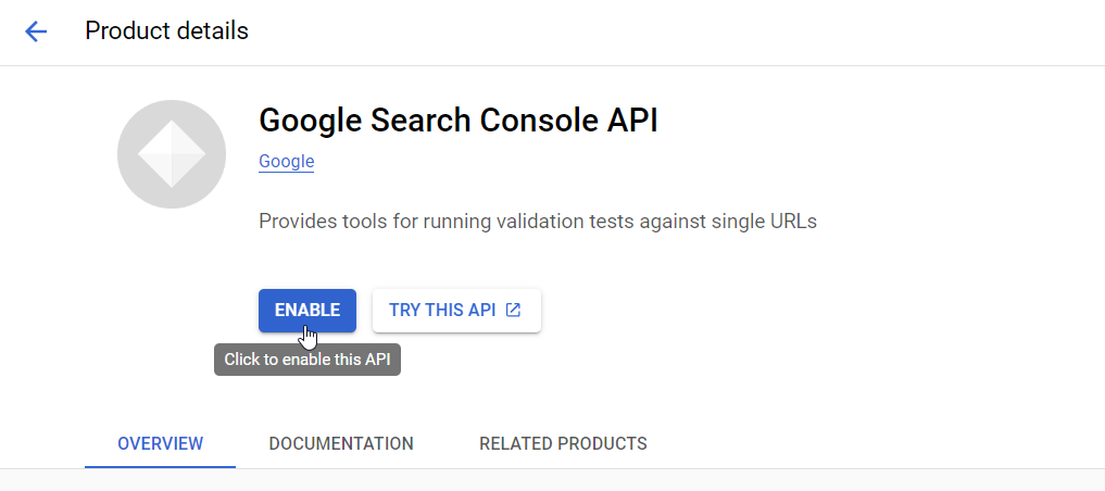 Google Search Console API