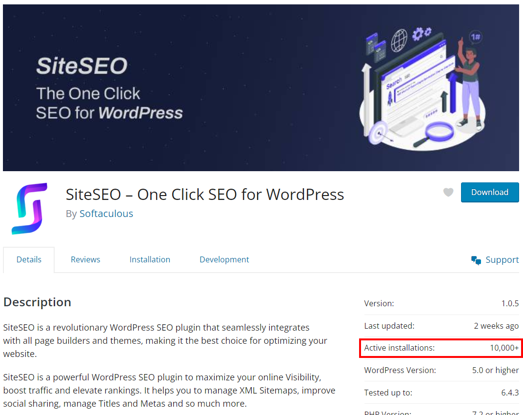 SiteSEO hits 10,000 screenshot