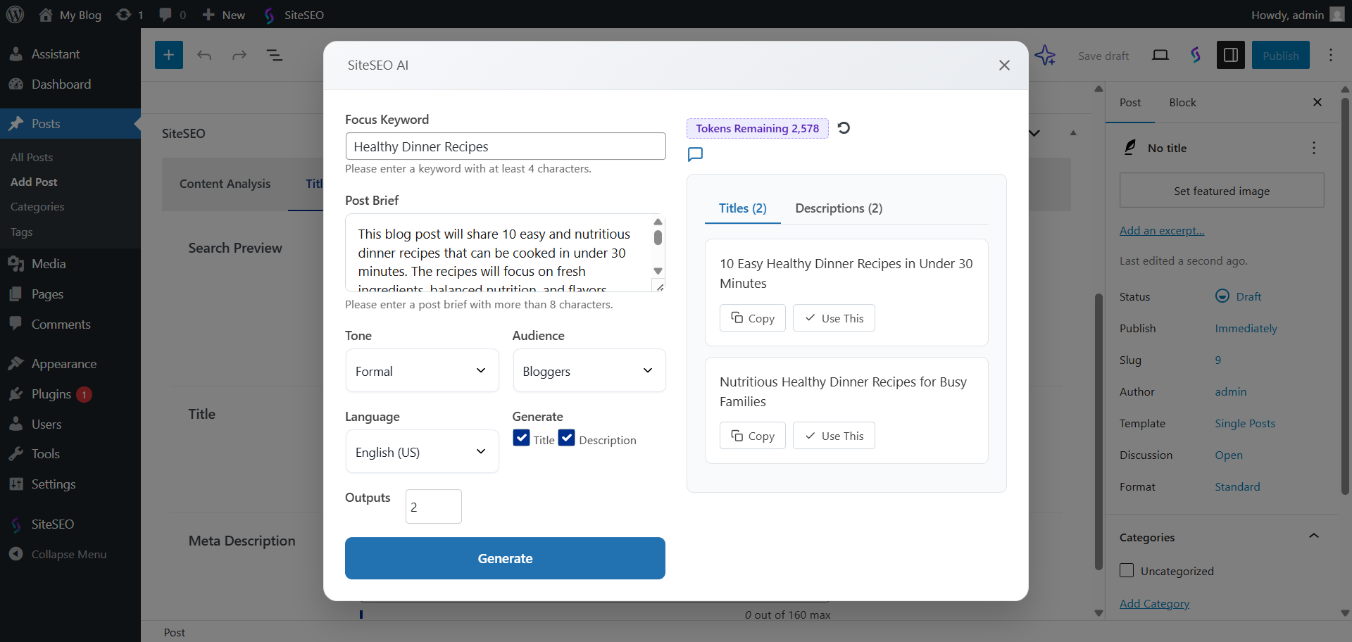 siteSEO Ai-modal siteSEO Ai-modal