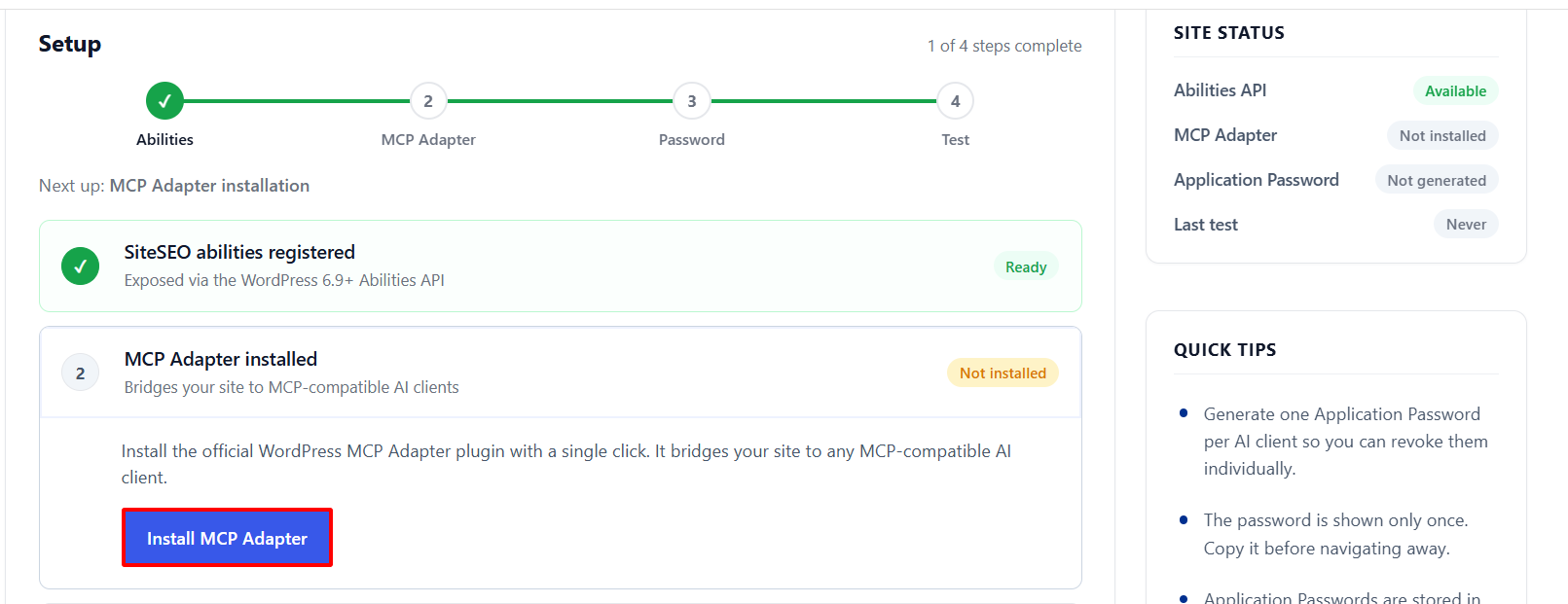 install MCP